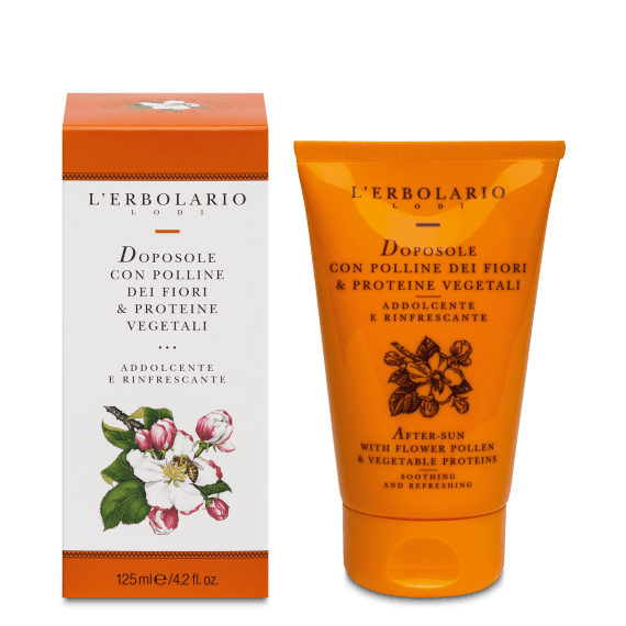 Doposole al Polline
Crema gel doposole freschissima e addolcente al Polline dei fiori e alle Proteine Vegetali