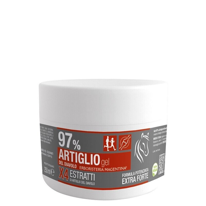 Gel Concentrati
Gel Artiglio 97%
Gel a base di Artiglio del Diavolo, a rapido assorbimento, ideale per donare sollievo e benessere, anche agli sportivi. Gel Concentrati
Gel Artiglio 97%
Gel a base di Artiglio del Diavolo, a rapido assorbimento, ideale per donare sollievo e benessere, anche agli sportivi.
