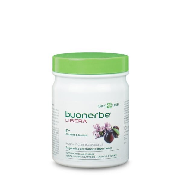 Integratore per l'intestino pigro in polvere
Buonerbe® Libera
Regolarità per intestini pigri