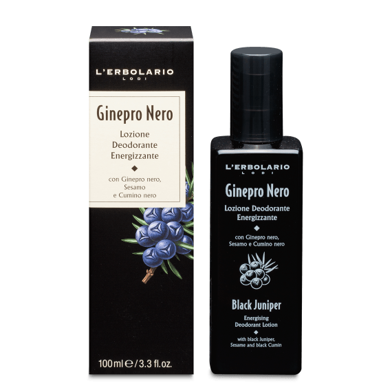 Lozione Deodorante Energizzante Ginepro Nero
Deodorante Spray no-gas dinamizzante
