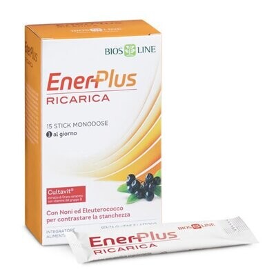 Integratore energetico per adulti
EnerPlus Ricarica
Con noni ed eleuterococco ad azione tonica energetica