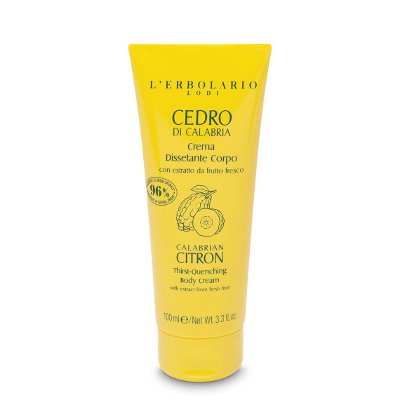 Crema Dissetante Corpo Cedro di Calabria

Profumata emulsione per il corpo con estratto da frutto fresco