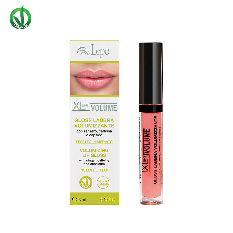 XLent VOLUME - GLOSS VOLUMIZZANTE LABBRA con zenzero, caffeina e capsico