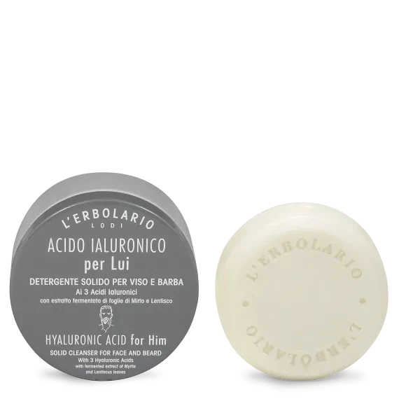 Detergente Solido Viso e Barba Acido Ialuronico per Lui
Acido Ialuronico per Lui
Detergente Solido Viso e Barba Acido Ialuronico per Lui
Panetto ultra-delicato per detergere quo