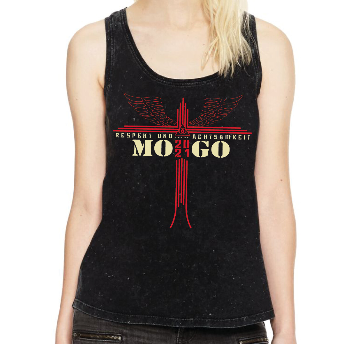Damen MOGO-Tanktop Acid Black