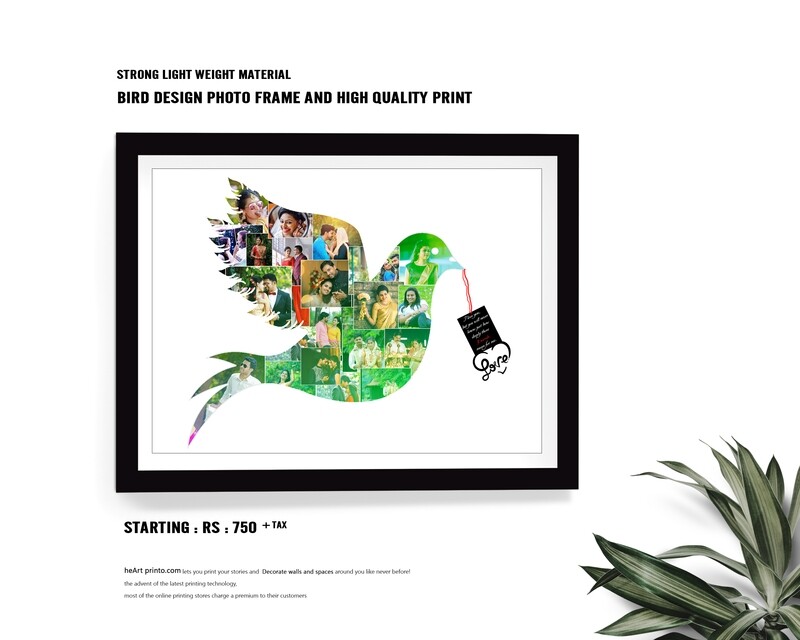 Bird Design Photo Frame and High Quality Print