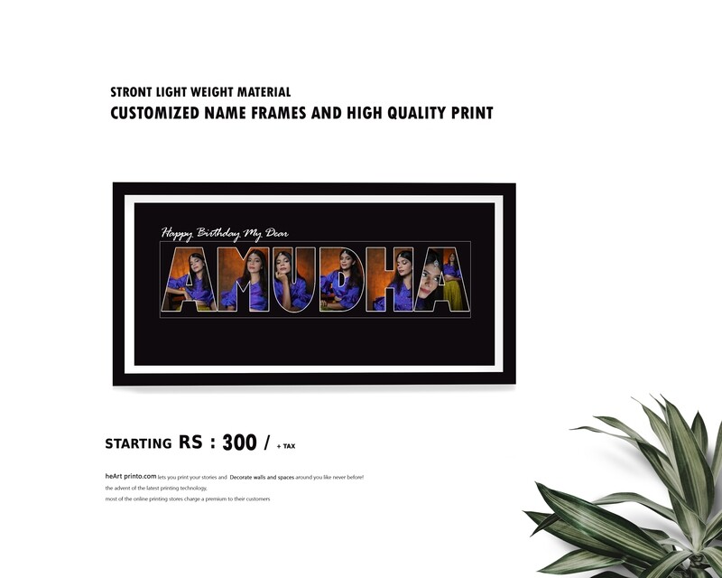 Customized Name &amp; Images Frames