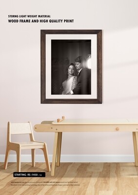 WOOD FRAME and HIGH QUALITY PRINT