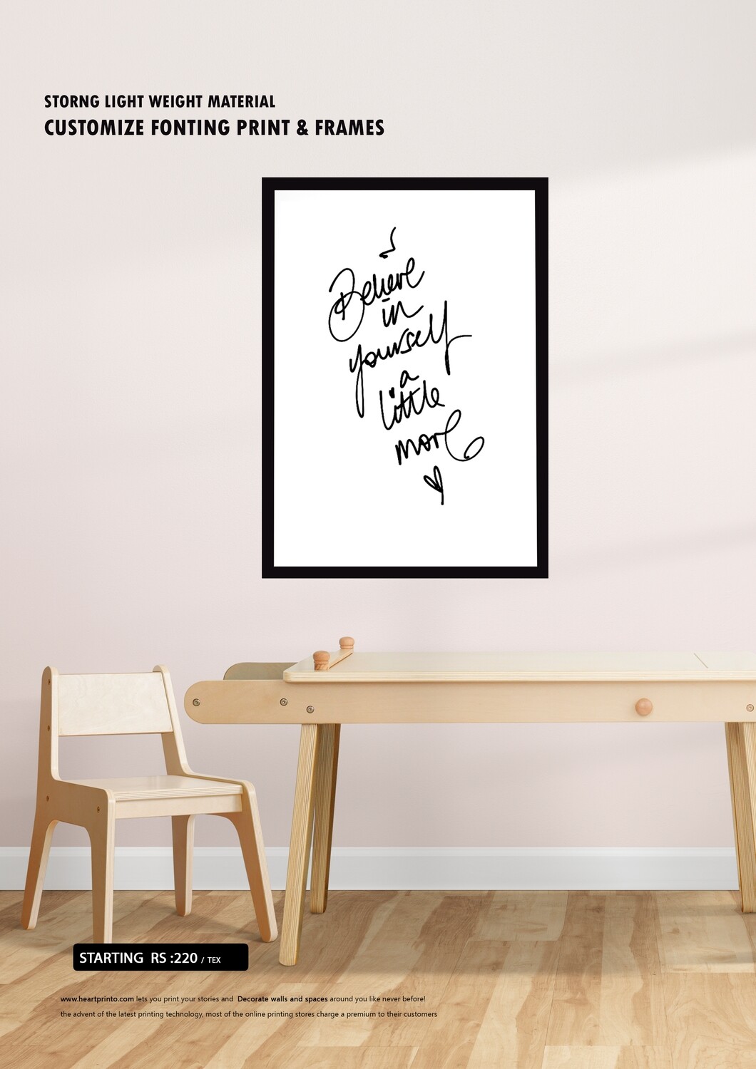 Customize Fonting Print &amp; Frames