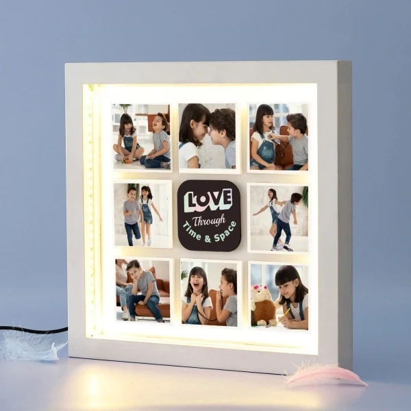 Personalized LED light photo Frame &amp; Prints