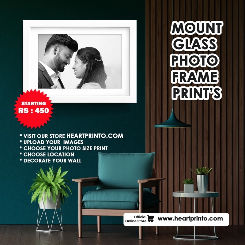 Glass Mount Framed and Print