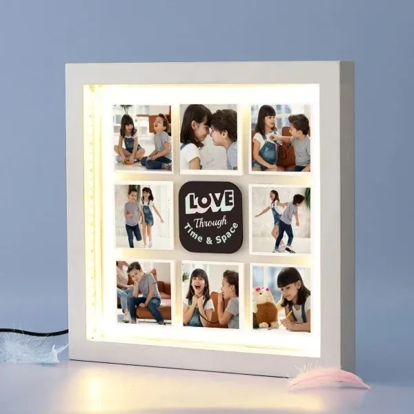 Personalized LED  light photo Frame &amp; Prints
