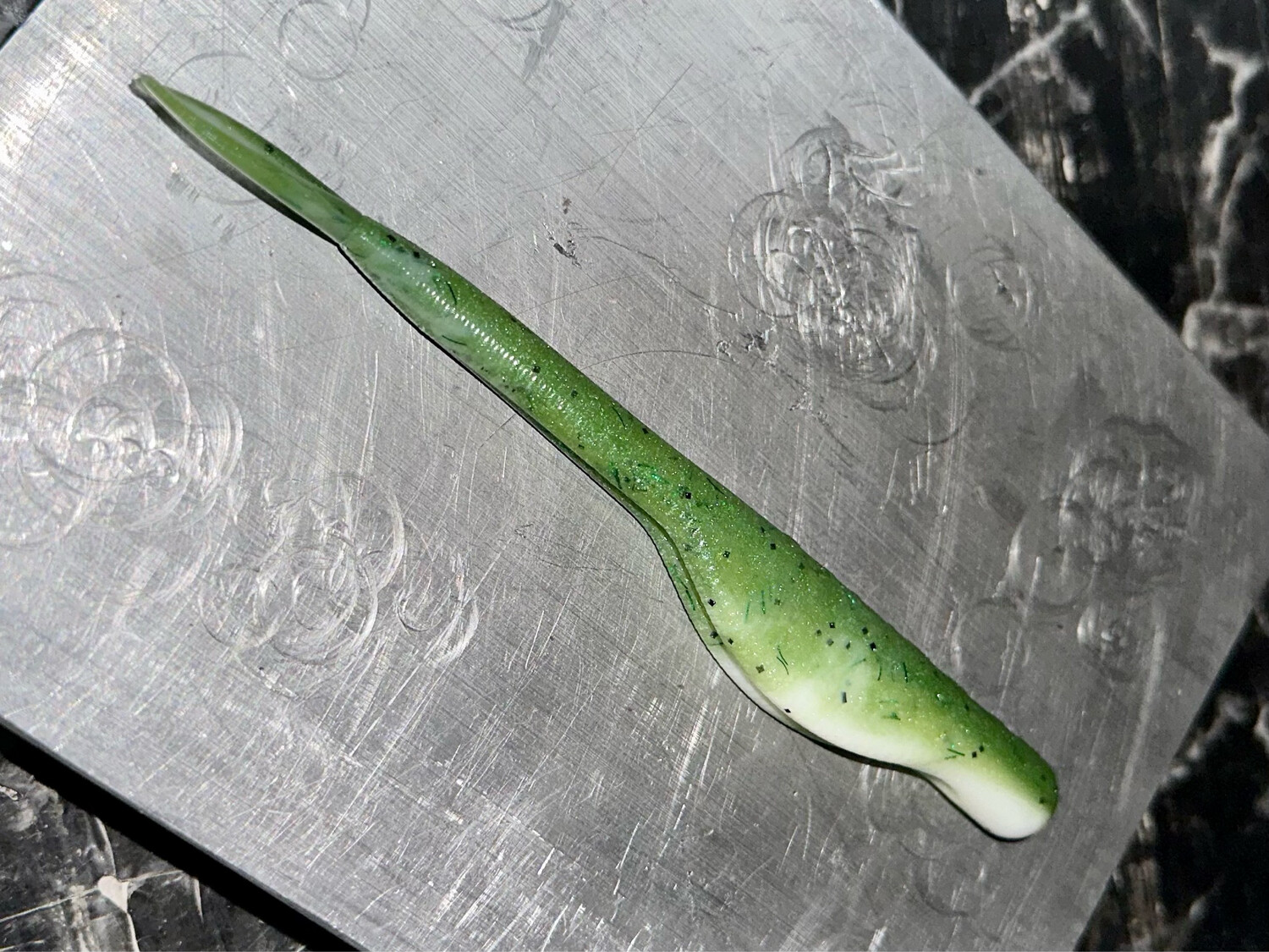 Split Tail Jerk, 5 Inch, Green Ice