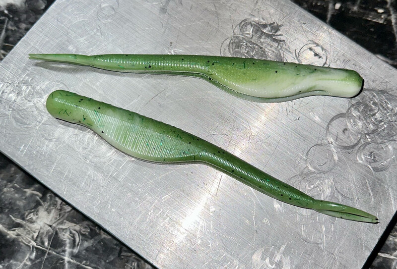 Split Tail Jerk, 5 Inch, Green Ice