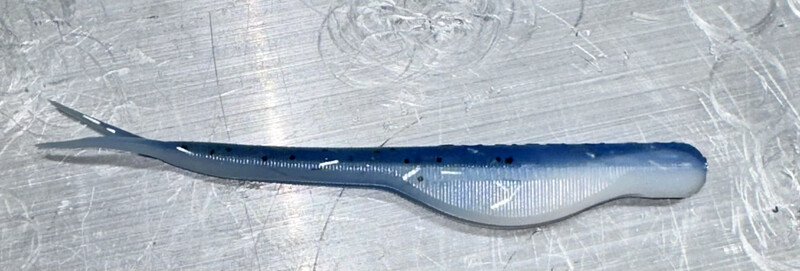 Split Tail Jerk, 5 Inch, Blue Ice