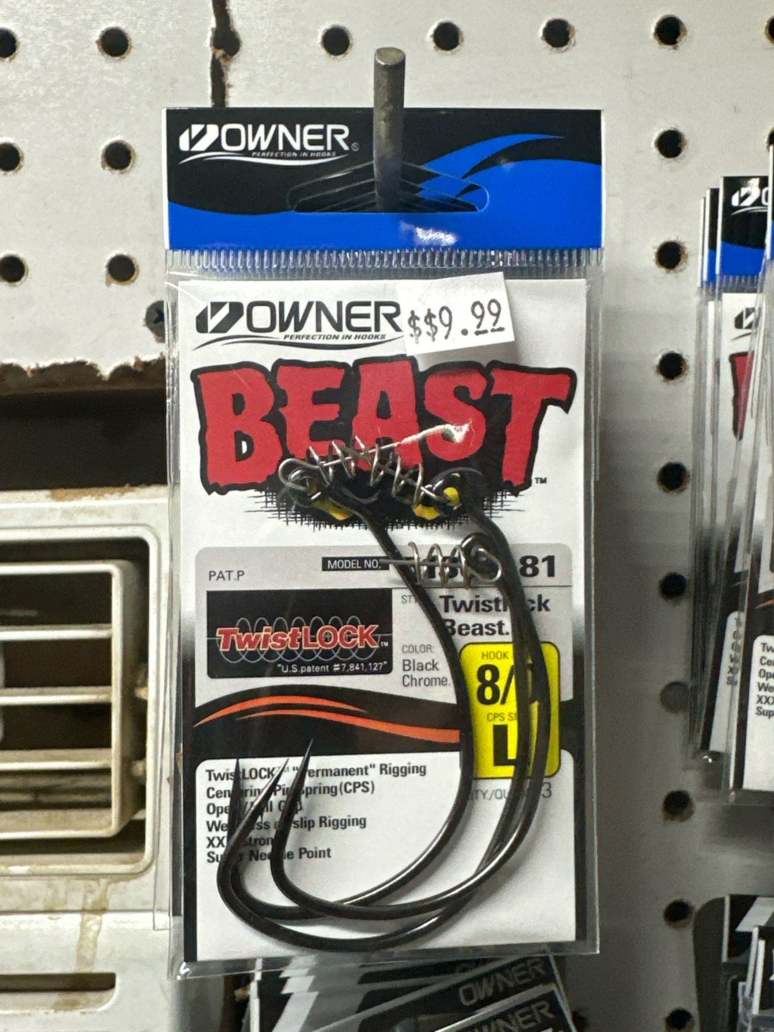 Owner 8/0 Beast Hook W/ Twist-Lock