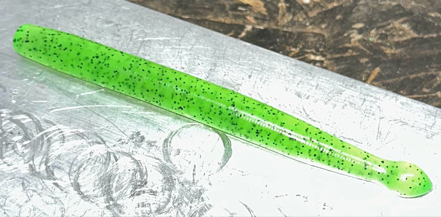 Ball Drop Worm, Chartreuse Flake