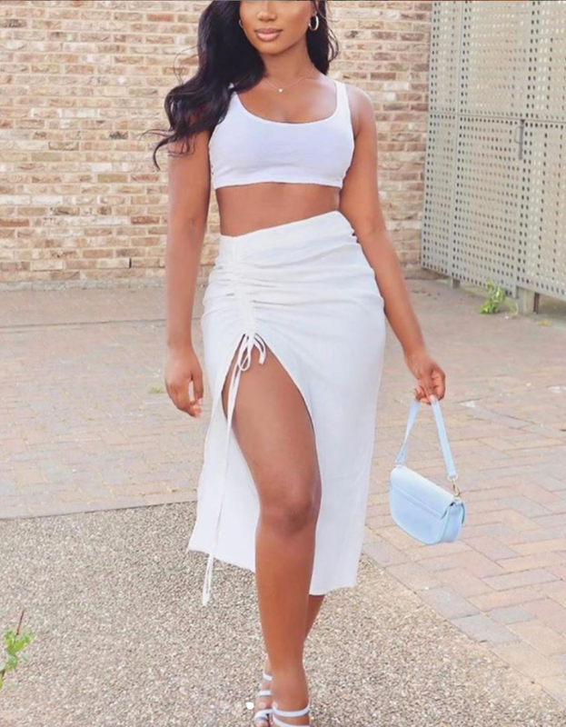 Satin Adjustable Skirt