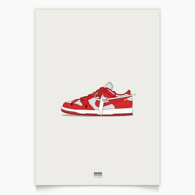 Nike Dunk Low Off-White Red