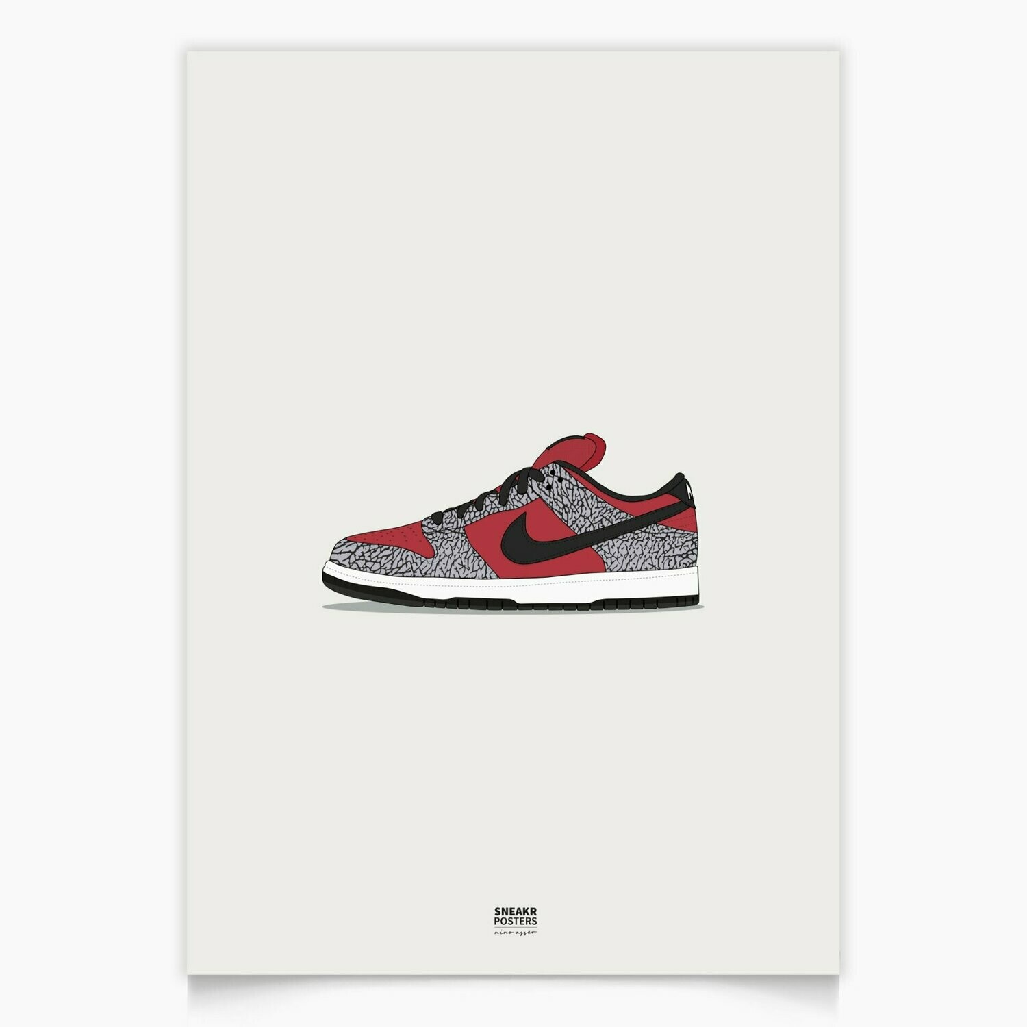 Nike SB Dunk Low Supreme Red Cement