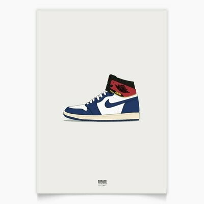 Jordan 1 High Union Los Angeles Blue Toe