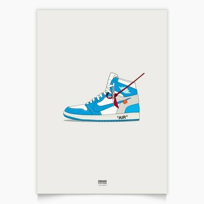 Jordan 1 High Off-White University Blue