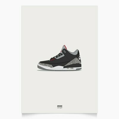 Jordan 3 Black Cement