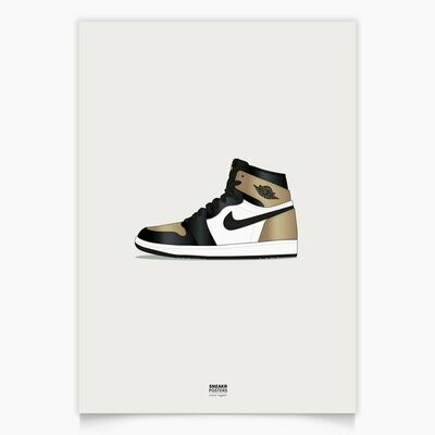 Jordan 1 Retro High NRG Patent Gold Toe