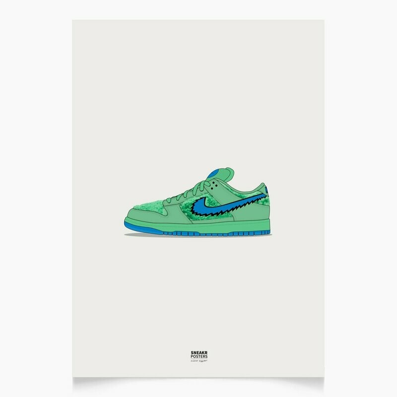 Nike SB Dunk X Grateful Dead Green Bear