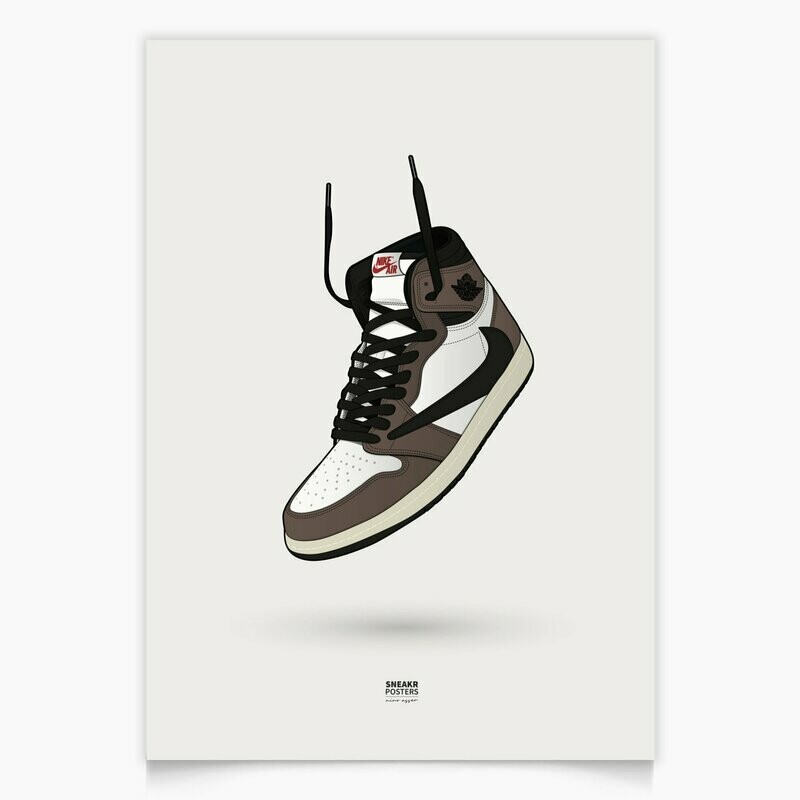 Air Jordan 1 Travis Scott Black Lace  Air White