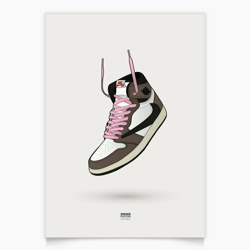 Air Jordan 1 Travis Scott Pink Lace  Air White