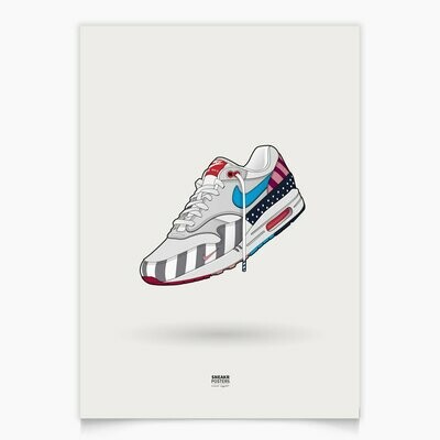 Nike Air Max 1 Parra White Air A3 Nike Air Max 1 Parra White Air A3