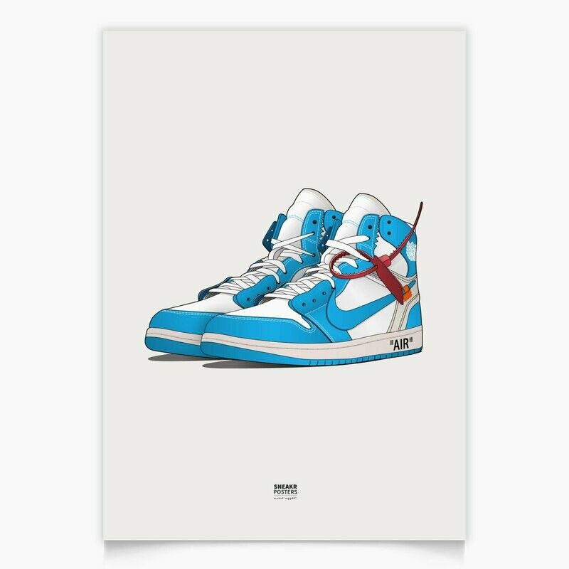 Jordan 1 Retro High Off-White UNC Pair