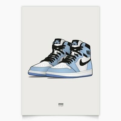 Jordan 1 High University Blue Pair A3 Jordan 1 High University Blue Pair A3