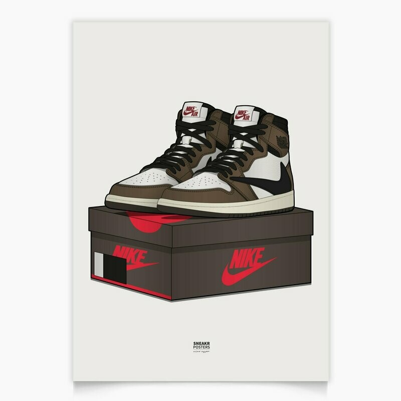 Jordan 1 High Travis Scott Pair Shoebox 50x70 cm Jordan 1 High Travis Scott Pair Shoebox 50x70 cm