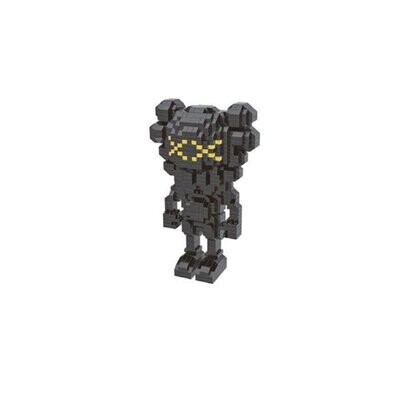 SNEAKR KAWS BRICK TOY LITTLE BLACK