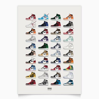 Air Jordan 1 Collection 50x70 cm Air Jordan 1 Collection 50x70 cm