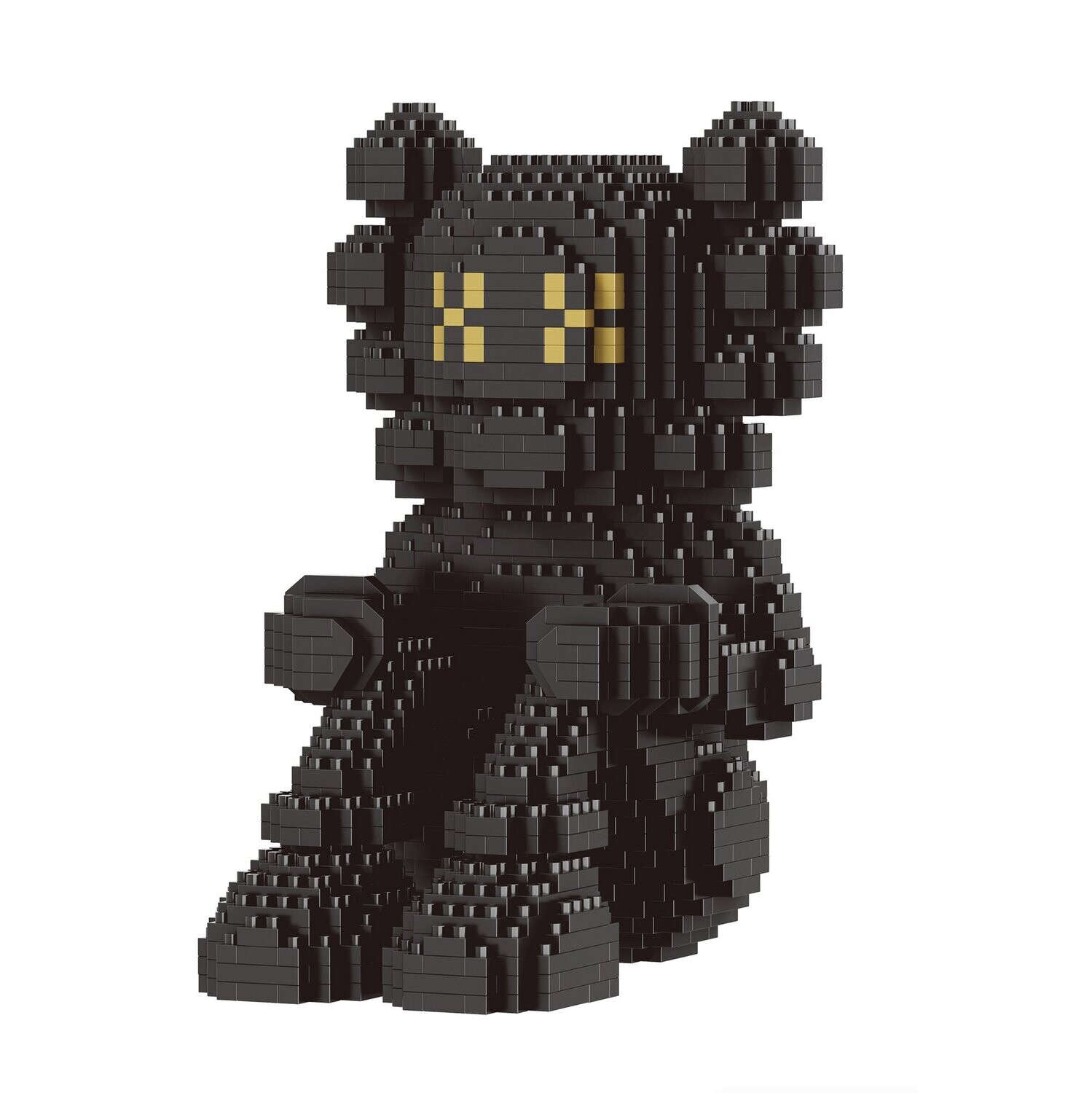 SNEAKR KAWS BRICK TOY BLACK SITTING