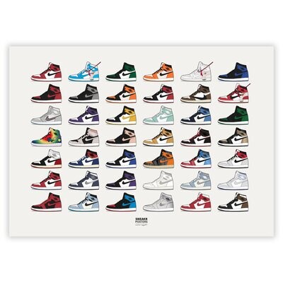 Air Jordan 1 Collection Landscape 50x70