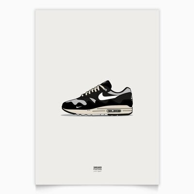 Affiche Sneaker - Air Max 1 Patta x Nike - 30x40cm - Affiche