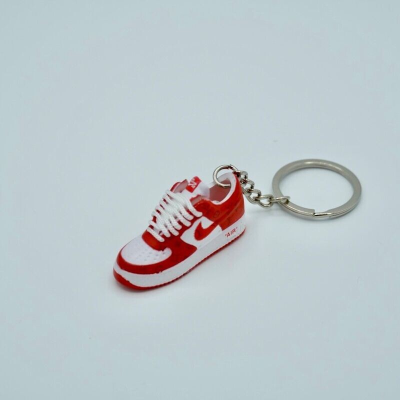 SNEAKR Keychain Louis Vuitton Nike Air Force 1 Low Red
