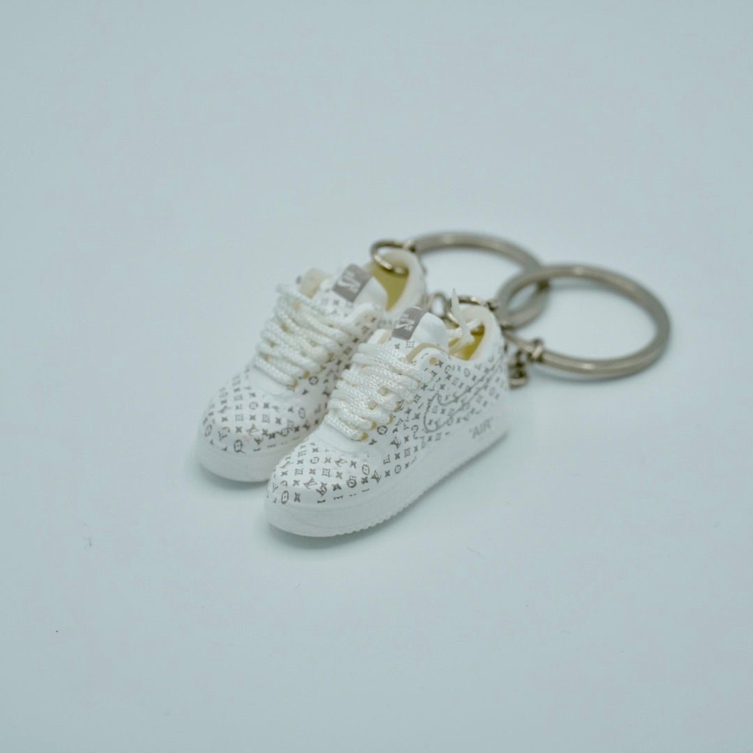 SNEAKR Keychain Louis Vuitton Nike Air Force 1 Low white