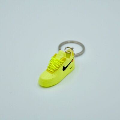 SNEAKR Keychain Nike Air Force 1 Low Off-White Volt