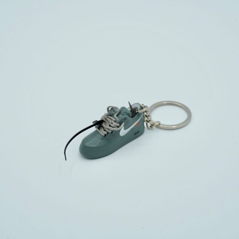 SNEAKR Keychain OFF-WHITE x Nike Air Force 1 Low 'Grey' Parijs