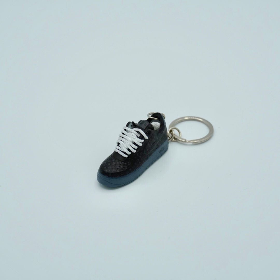 SNEAKR Keychain Louis Vuitton Nike Air Force 1 Low Black