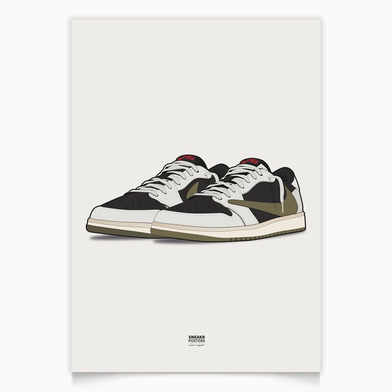 Jordan 1 Low Travis Scott Olive