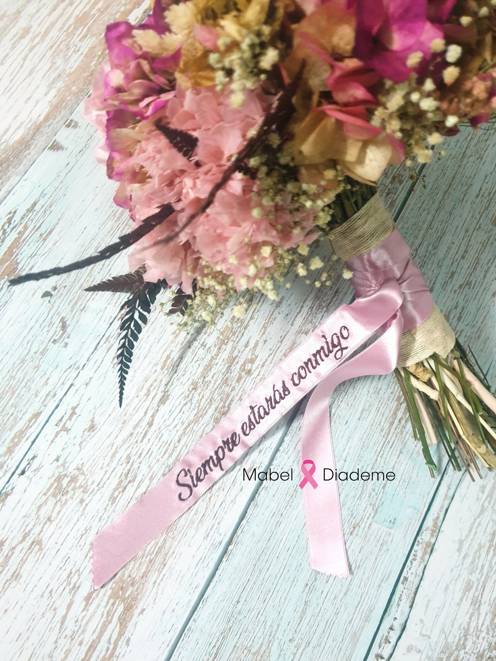 Ramo novia flores preservadas rosa blossom