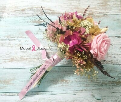 Ramo novia flores preservadas rosa blossom