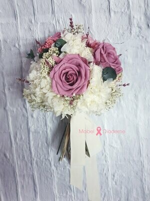Ramo novia bouquet rosas en flores preservadas  bodas