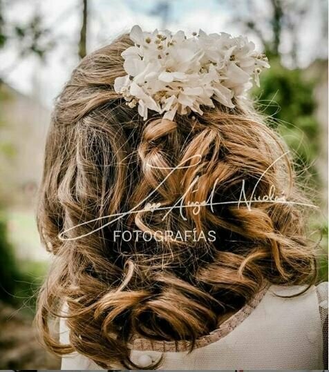 Tiara comunión flores preservadas paniculata